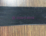 Vertical Line Black PVC Conveyor Belt 2.4mm