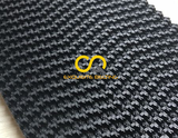 Wave Black PVC Conveyor Belt 5mm