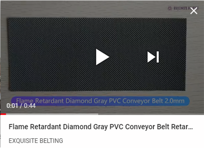 Youtube Flame Retardant Diamond Gray PVC Conveyor Belt Thickness 2.0mm.png
