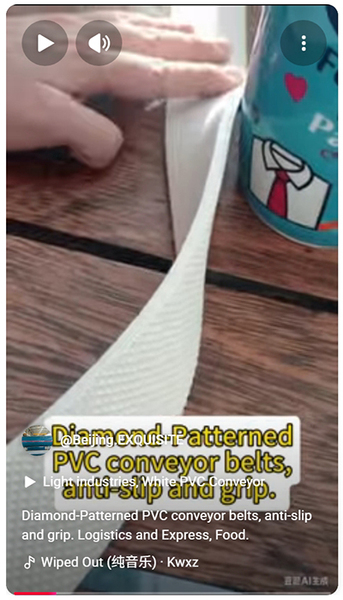 Diamond-Patterned PVC conveyor belts, anti-slip and grip..jpeg