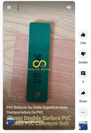 Glossy Double Surface PVC Green PVC Conveyor Belt youtube.jpg