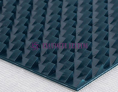 Saw Tooth Green PVC(Polyvinyl Chloride) Conveyor Belt 8mm