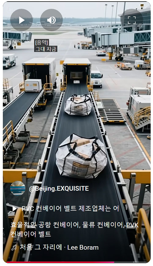 Efficient airport conveyor, logistics conveyor, PVK conveyor belt..jpeg