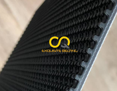 Rough top 6mm Corrugated Black PVC Conveyor Belt