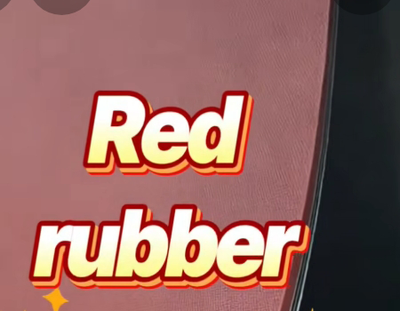 Red rubber coated