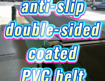 Low-Friction, Anti-Slip, Double-Sided Coated PVC Conveyor Belt