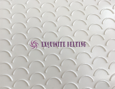 White Crescent PVC Conveyor Belt 6mm