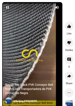 Rough Top Black PVK Conveyor Belt 6mm youtube.png