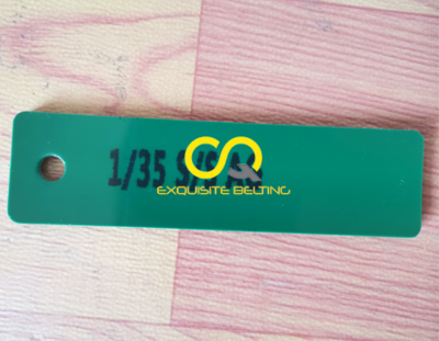 Glossy Double Surface PVC Green PVC Conveyor Belt 3.5mm